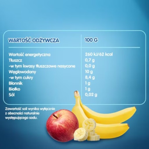 Dezert pre deti Jablká Banány Mango so smotanovým tvarohom 190 g Gerber