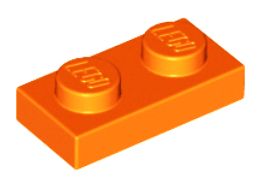 LEGO TANIER 1X2 ORANŽOVÝ Č. 3023 PRE 10 KS