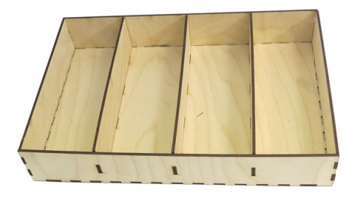 DEKOROVÁ KRABIČKA so 4 priehradkami 31,8x21,2x5,5cm PE36