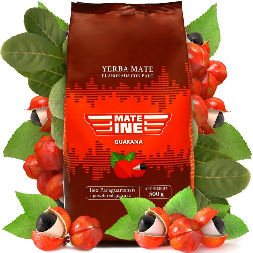 Yerba Mate Mateine Guarana 500 g Elaborada Con Palo