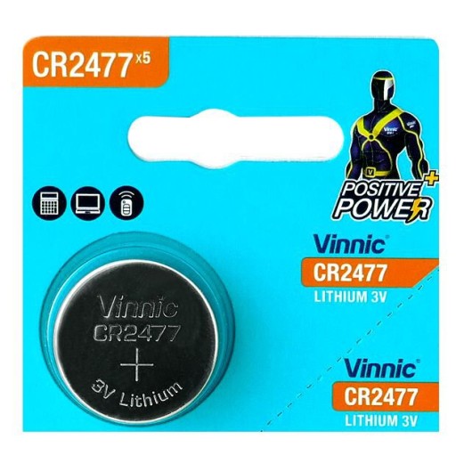VINNIC CR2477 lítiová batéria BR2477 DL2477 ECR2477 3V blister 1 ks.