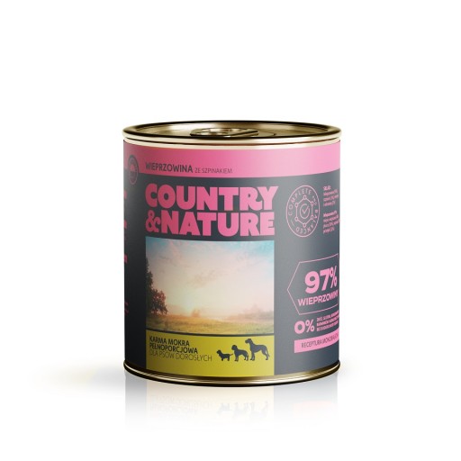 Country&Nature bravčové mäso so špenátom 410g