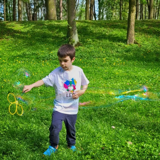 XXL TREFL prsteň na mydlové bubliny LEO CREATIVE