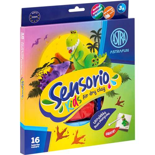 ĽAHKÁ PLASTOVÁ PASTA DINOSAURS 16 COL CREATIVE