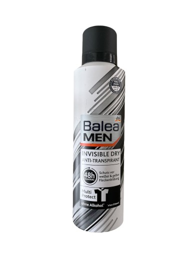 Balea MEN INVISIBLE SUCHÝ ANTIPERSPIRANT 200ml