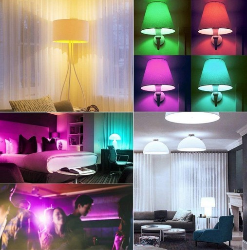 RGB GUĽOVÁ LED ŽIAROVKA S MENÍM FARBY SO ZÁVITOM E27 + DIAĽKOVÝM OVLÁDANÍM