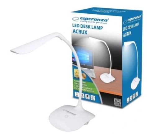 ACRUX LED STOLNÁ LAMPA BIELA ESPERANZA