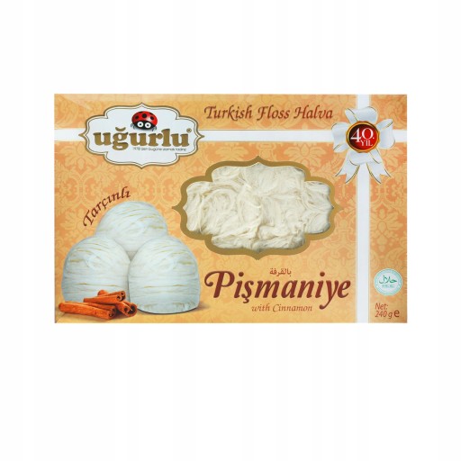 PISMANIYE SO ŠKORICOVÝM TURECKÝM PLAVÝM CUKROM HALVA 240 G UGURLU