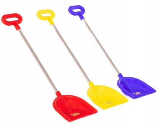 Polesie VEĽKÁ pevná hliníková lopatka 71 cm lopatka na piesok 39798 ŽLTÁ