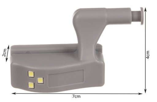 Skriňová lampa s výklopnými dvierkami a 3 LED diódami
