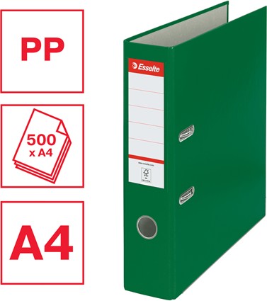Esselte zakladač A4 75mm na 500 listov, zelený