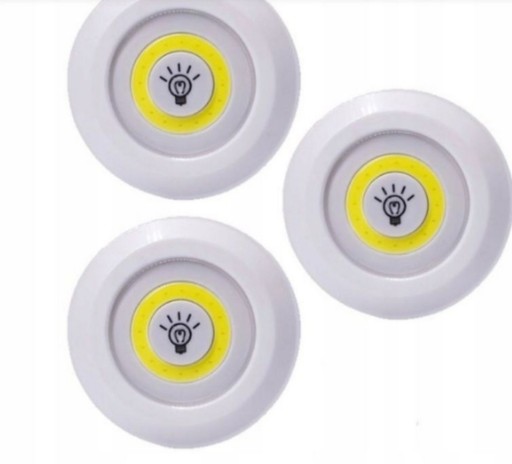 3X BEZDRÔTOVÁ COB LAMPA LED LAMPA NA BATÉRIU