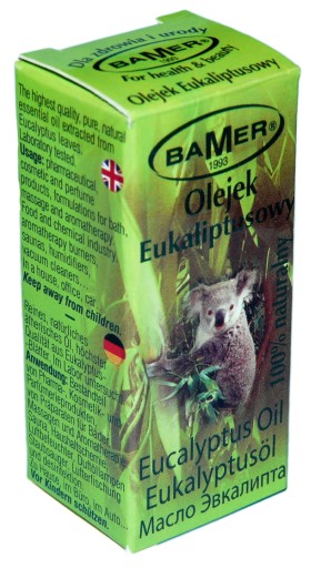 BAMER EUKALYPTUS ESENCIÁLNY OLEJ 100% PRÍRODNÝ
