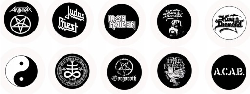 BADZIK PUNK METAL ANARCHY PENTAGRAM PIN