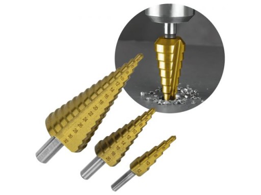 VIANOČNÝ STROMČEK vrtáky stupňovité 4-32mm 3 ks.