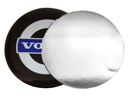 Silikónový emblémový odznak 60 mm pre Volvo 6 cm pre kryty nábojov