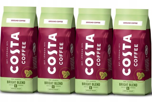 Costa Coffee Bright Blend mletá káva 200g