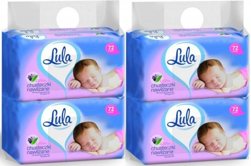LULA Allantoin vlhčené obrúsky 4 x 72 ks