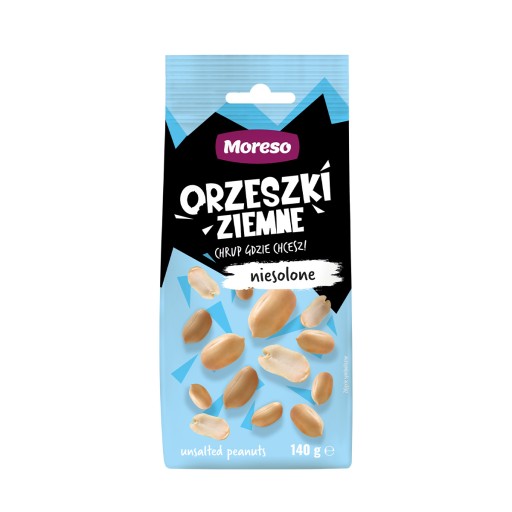 Arašidy vyprážané bez soli 140g MORESO