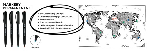 Centropen popisovač CD/DVD tenký, 0,6 mm, zelený