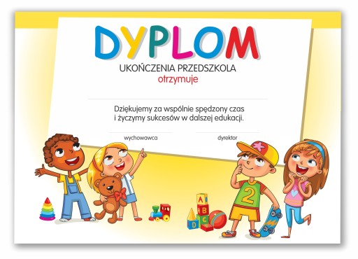 PREDŠKOLSKÝ DIPLOM A4 na dokončenie materskej školy D5