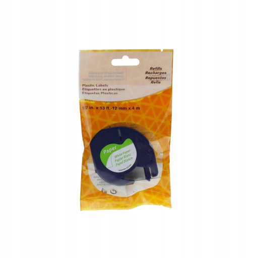 DYMO LetraTag páska 12mmx4m biely 59421 papier