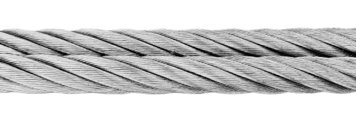 OCEĽOVÉ LANO FI 5,0 MM POZINKOVANÉ SZ (PRAVÉ) TKNUTIE 6X19 (1MB)