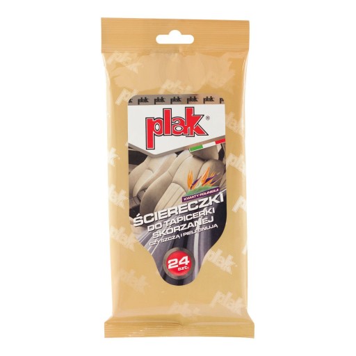 PLAK Vlhčené obrúsky do auta KOŽA