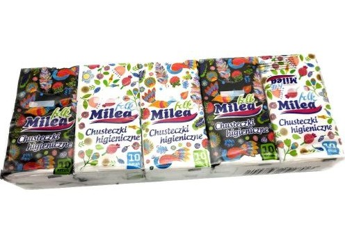 MILEA 10X10KS 2W ĽUDOVÉ HYGIENICKÉ Utierky