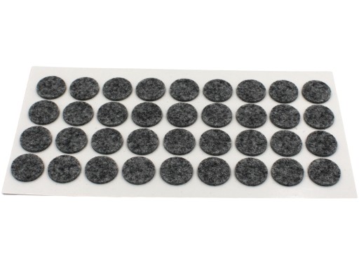 Plstené podložky na stoličky, priemer 2 cm, 36 ks GREY HARD