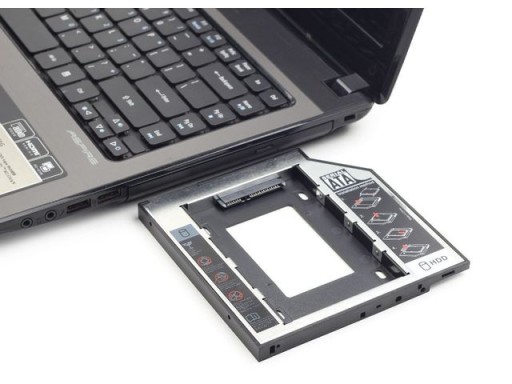 RÁMČEK ADAPTÉRA PRE 2,5'' SSD DISK namiesto 9,5 mm DVD