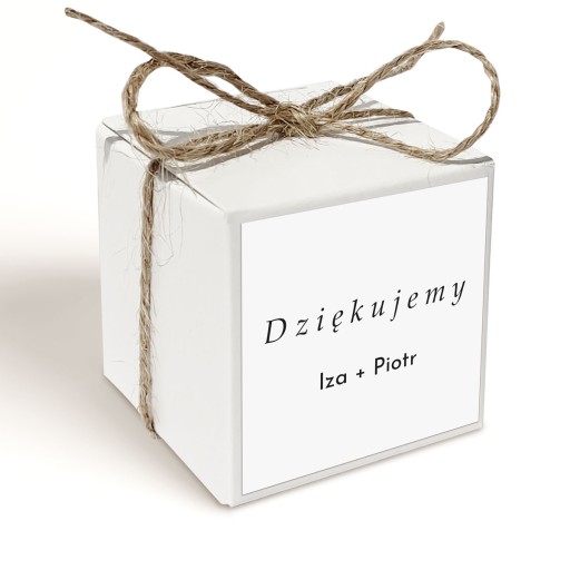 Darček vďaky Wedding 2 PERS fondán. VZORKY