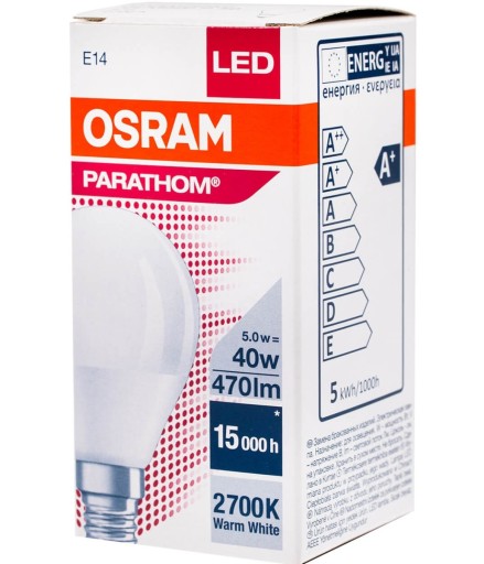 LED žiarovka svetelný zdroj BALL E14 470lm P45 5W 2700K CorePro PHILIPS
