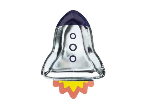 PAPIEROVÉ taniere tanier ROCKET 6 ks Narodeninová párty COSMOS