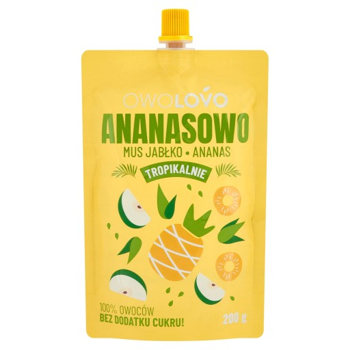 OWOLOVO jablkovo ananásová pena 200g Tropická príchuť
