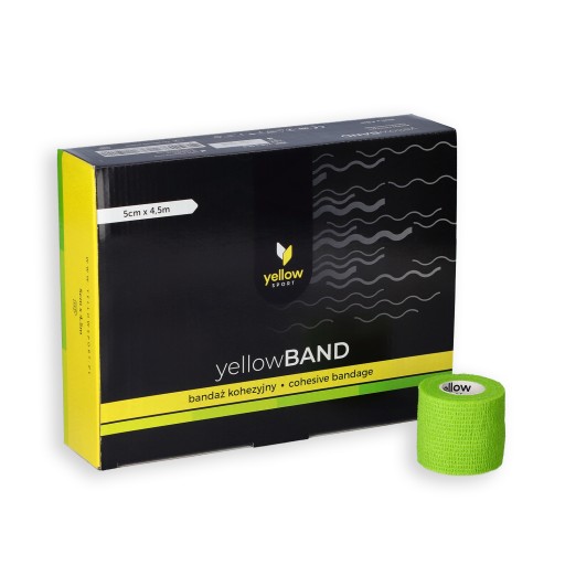 Samolepiaca stabilizačná súdržná bandáž YellowBAND 5cm šťavnatá zelená