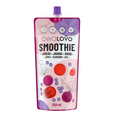 Smoothie Mousse Ovocný dezert pre deti 250ml Owolovo