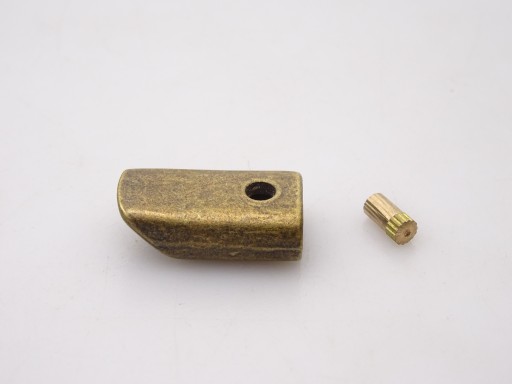 Kovový hrot na zámok 9 mm staré zlato 1 kus