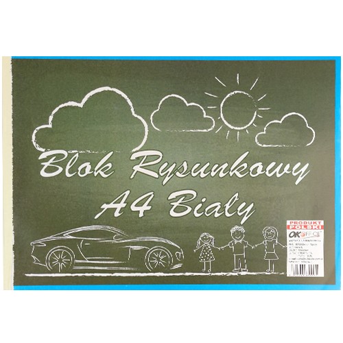 Biely blok na kreslenie A4, 20 listov SDM