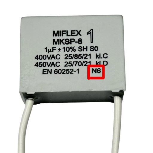 MIFLEX motorový kondenzátor 1uF 400V POLSKÝ