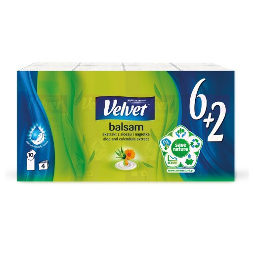 Zamatové vreckovky Balzam 8 ks