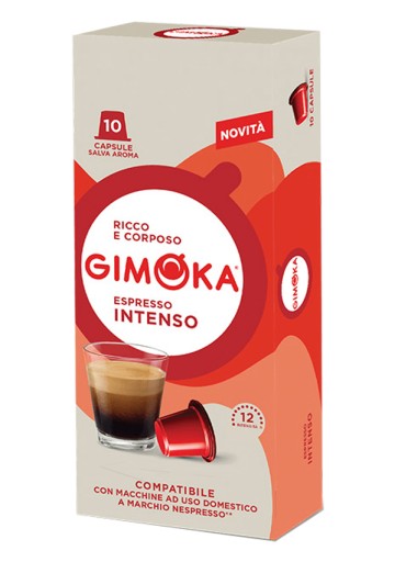 GIMOKA INTENSO pre systém NESPRESSO 10 kapsúl