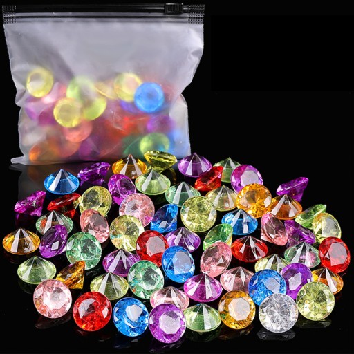 FAKE DIAMANT HRAČKY POTÁPAČSKÉ ŠPERKY HRAČKY 60 KS