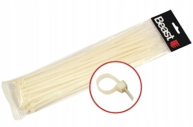 KABELNÉ VIAZAČKY KABELNÉ VIAZAČKY Zips KAPKY 7,6x550 BIELE 20 KS
