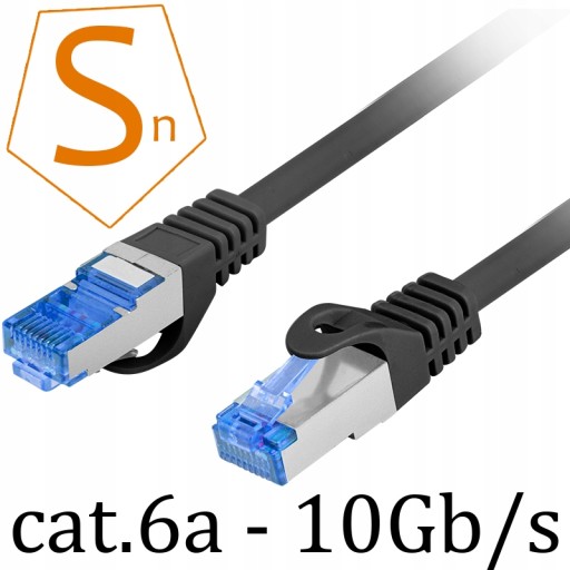 RJ45 LAN Ethernet kábel cat.6A SFTP LSZH 1M 10Gb/s
