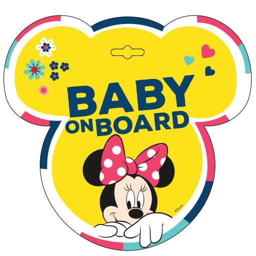 VÝSTRAŽNÁ TABUĽKA NA OKINÁ AUTA Disney Minnie Mouse žltá