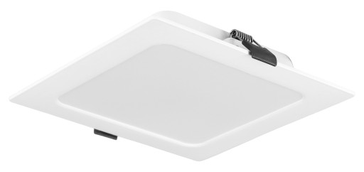 Stropný LED panel pod omietku 6W štvorcový zapustený tenký biely