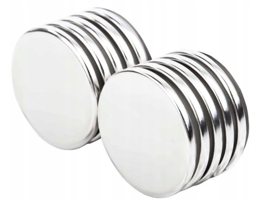 Guľatý neodýmový magnet 8x2 10ks, silný magnézium