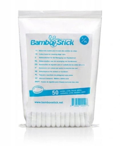 BAMBOOSTICK - Čistiace tyčinky. uši x50 - L/XL