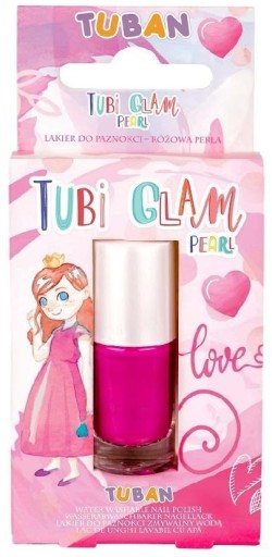 TUBI GLAM PEARL RUŽOVÝ LAK NA NECHTY, TUBAN